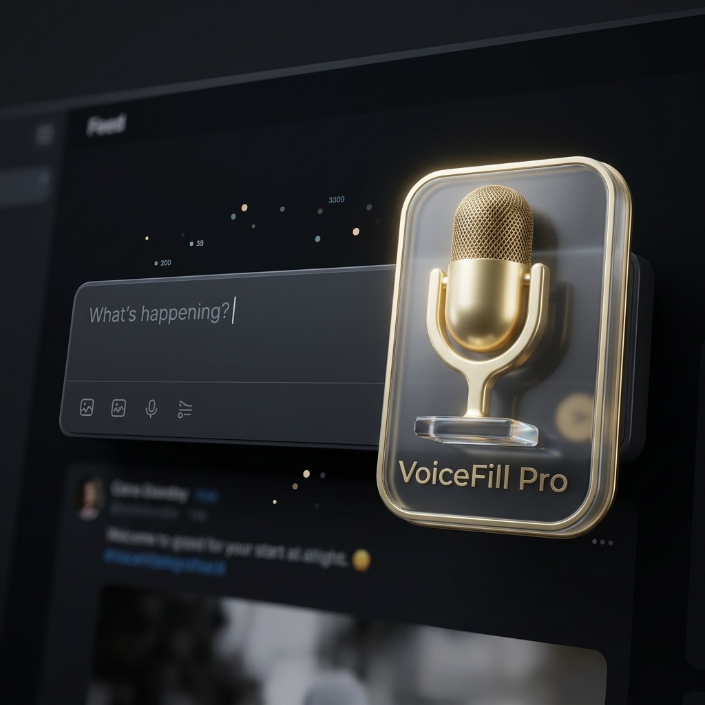 VoiceFill Pro Interface Mockup